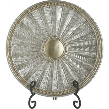 Platou decorativ Champaghe, Charisma, Rasina, D30X4 Platou decorativ Champaghe, Charisma, Rasina, D30X4