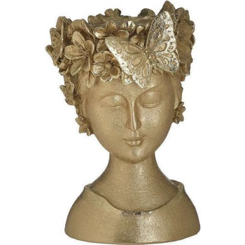 Vaza Face Auriu, Charisma, Rasina, 17Χ17Χ26 Vaza Face Auriu, Charisma, Rasina, 17Χ17Χ26