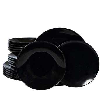 Set Complet Serviciu De Masa, Noapte Instelata, 18 piese, Cesiro, Negru/Albastru Set Complet Serviciu De Masa, Noapte Instelata, 18 piese, Cesiro, Negru/Albastru