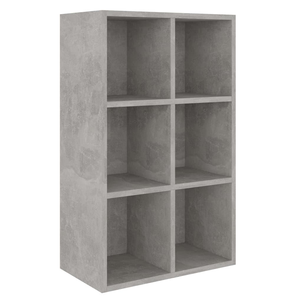 Biblioteca/Servanta, gri beton, 66 x 30 x 97,8 cm, PAL 800346