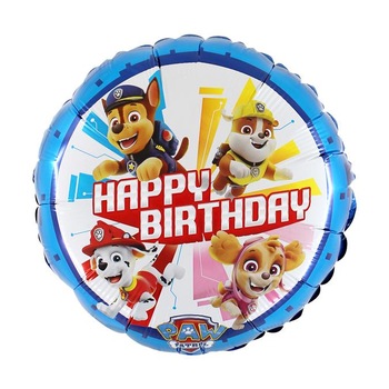 Balon folie, Paw Patrol Happy Birthday, 45 cm, multicolor Balon folie, Paw Patrol Happy Birthday, 45 cm, multicolor