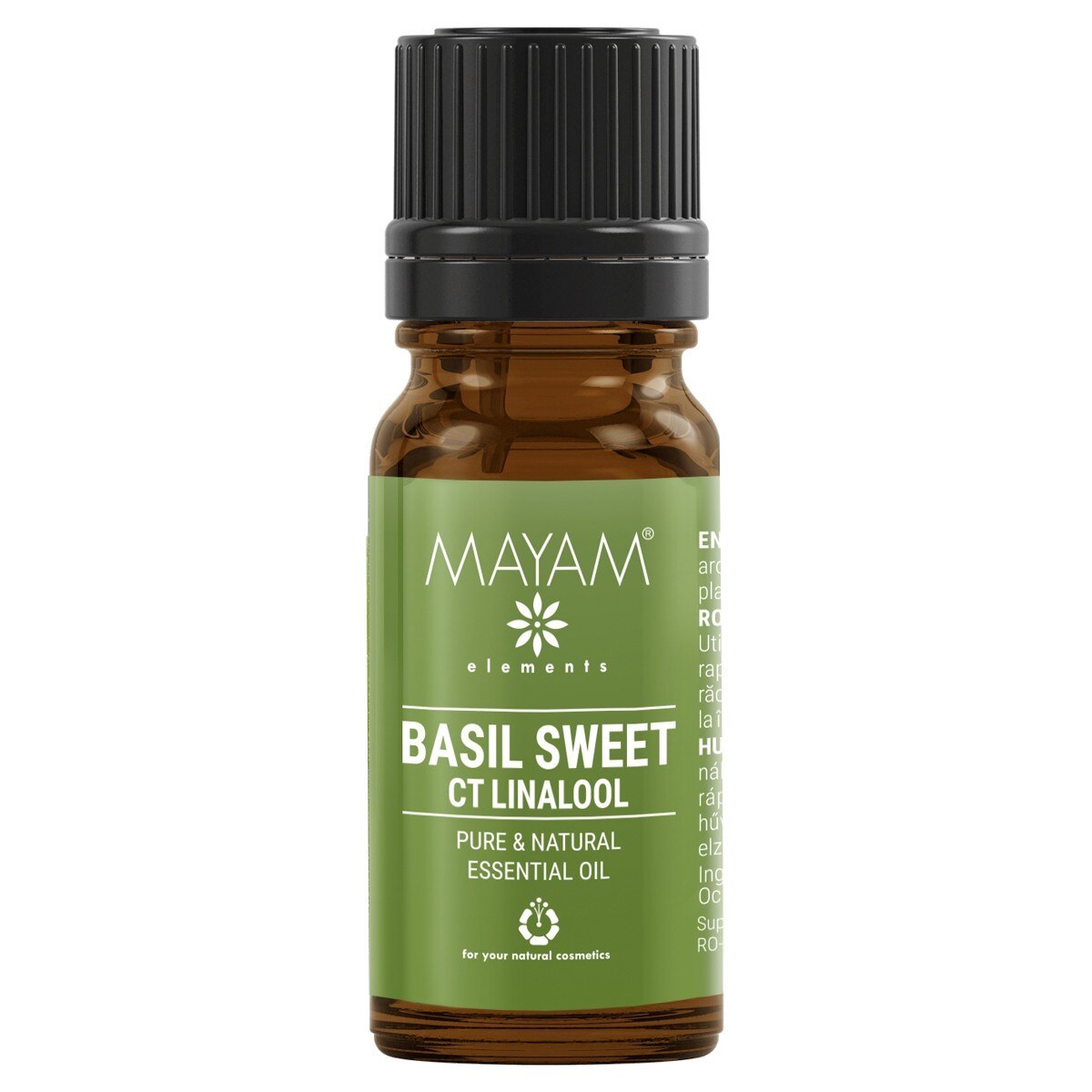 Ulei esential de Busuioc dulce, 10 ml, MAYAM