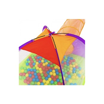 Spatiu de joaca 3 in 1 pentru copii cu tunel si 200 bile multicolore, Isp, 375x105x118 cm Spatiu de joaca 3 in 1 pentru copii cu tunel si 200 bile multicolore, Isp, 375x105x118 cm