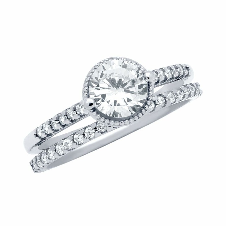 Inel argint cu Zirconiu, BeSpecial, ISX0508_173, Diametru 17,3 mm 7 US