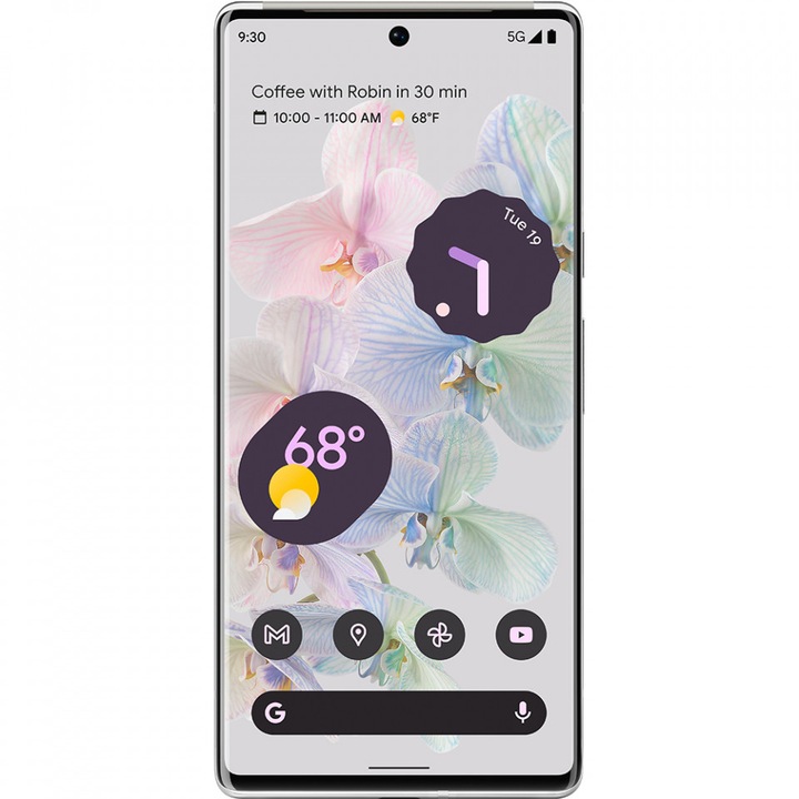 GOOGLE Pixel 6 Pro Dual Sim eSim 128GB 5G Alb Felhős fehér 12GB RAM