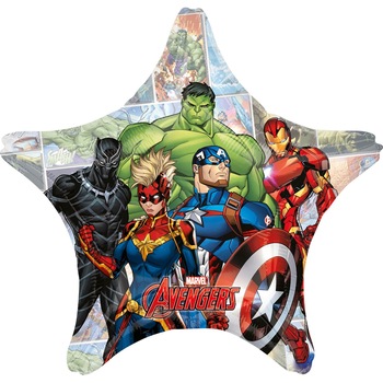 Balon folie Stea Jumbo Marvel Avengers, 71cm, AMS 40710 01 Balon folie Stea Jumbo Marvel Avengers, 71cm, AMS 40710 01