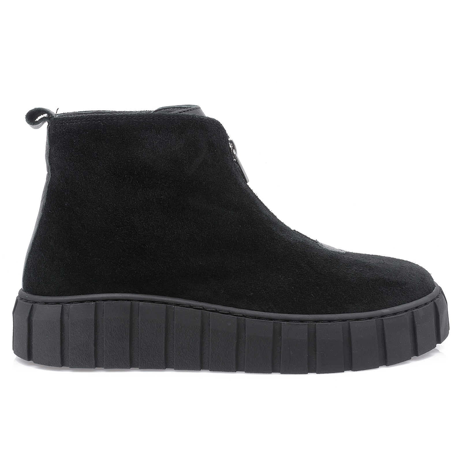 Ghete dama, Caspian, Cas-30-32, casual, piele intoarsa, negru, 40