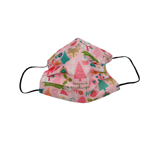 Set 10 masti roz cu modele pentru Craciun, fashion, calitate premium, de unica folosinta