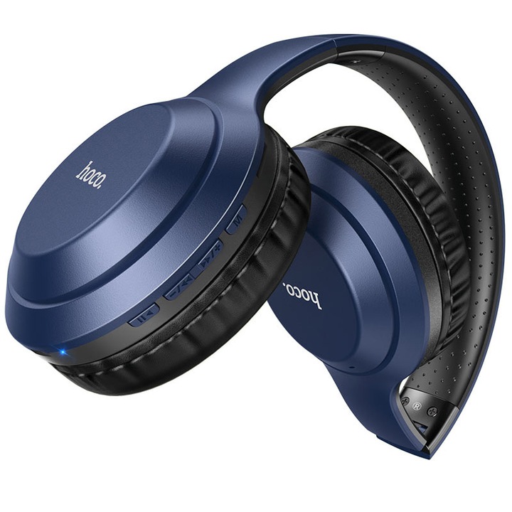 Слушалки Bluetooth HOCO W30 Fun, SinglePoint, On-Ear, Син