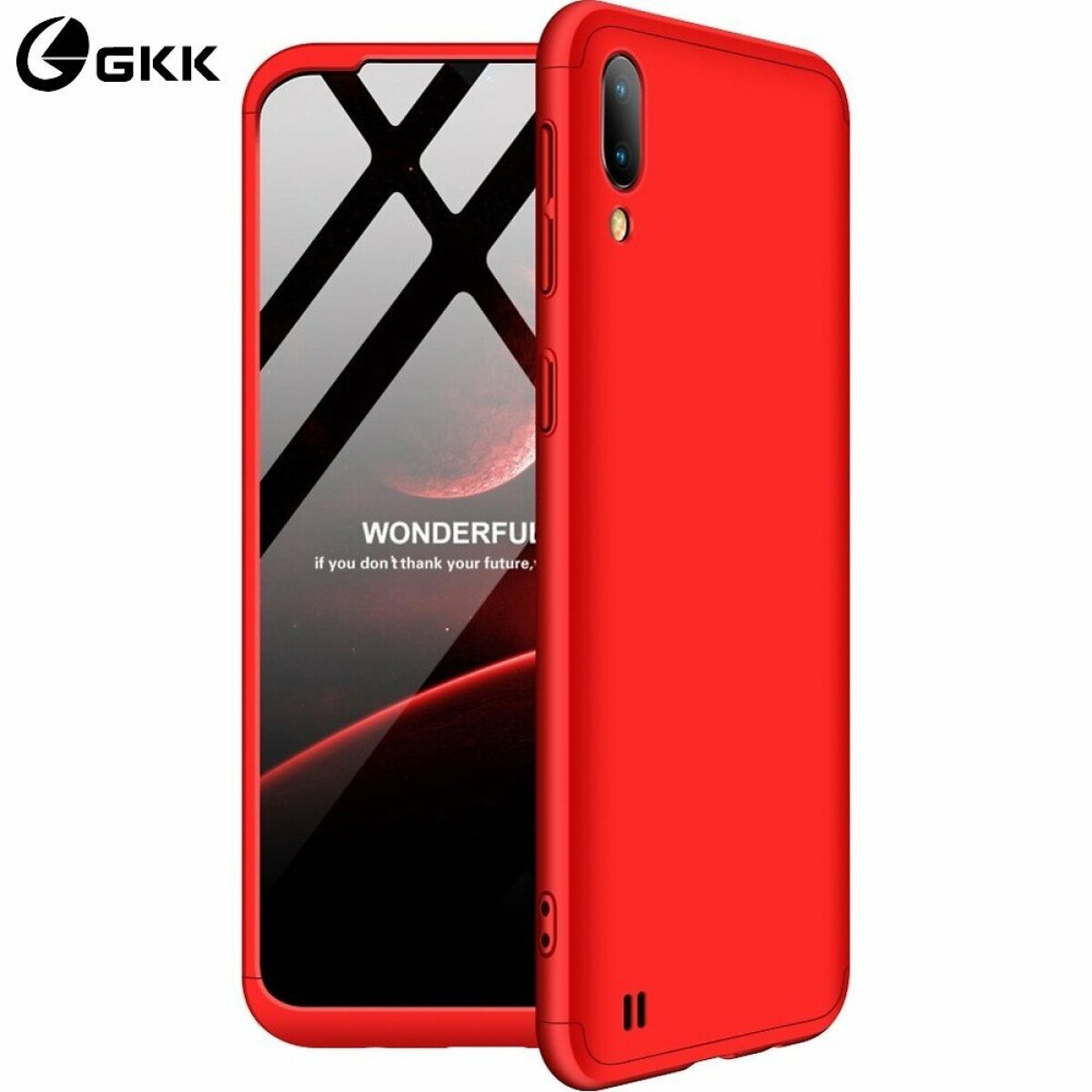 Husa 360 GKK Full Cover cu folie de protectie pentru Samsung Galaxy S20 Plus Rosu - Red