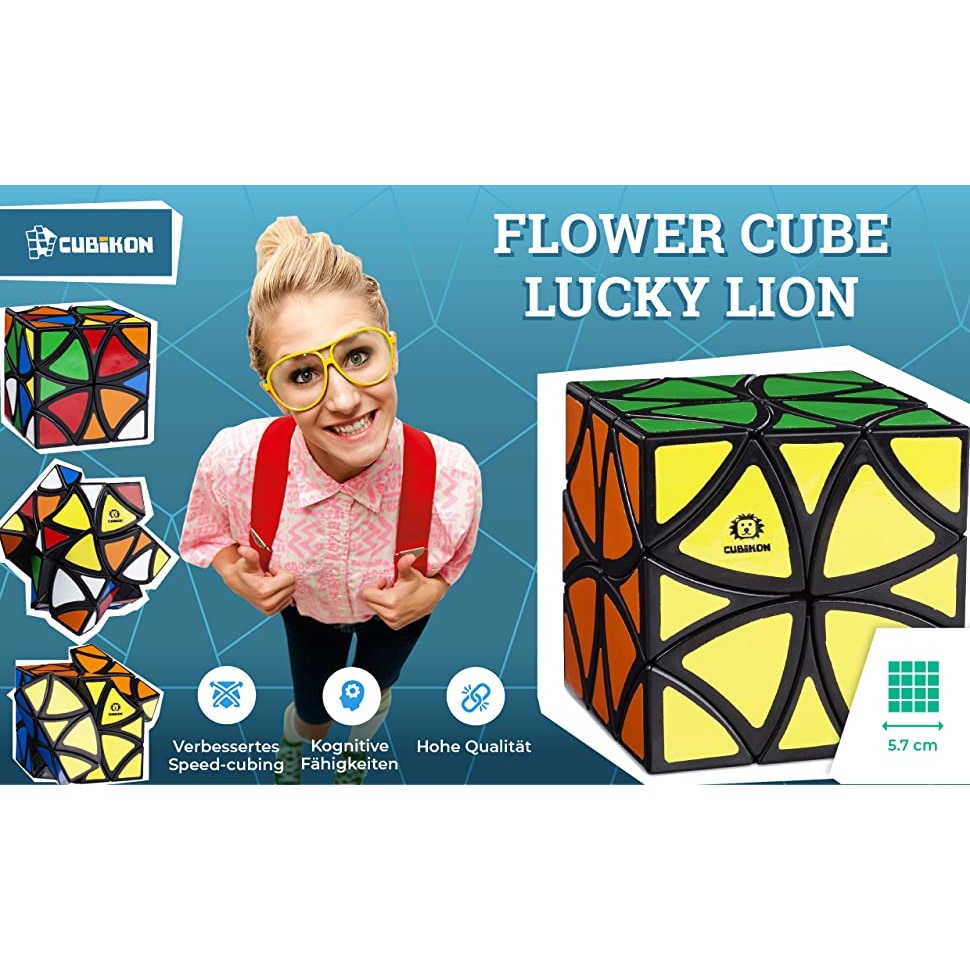 Cub rubic Cubikon GmbH, Deutschland Cubikon Lucky Lion Flower Cube, 8 ...