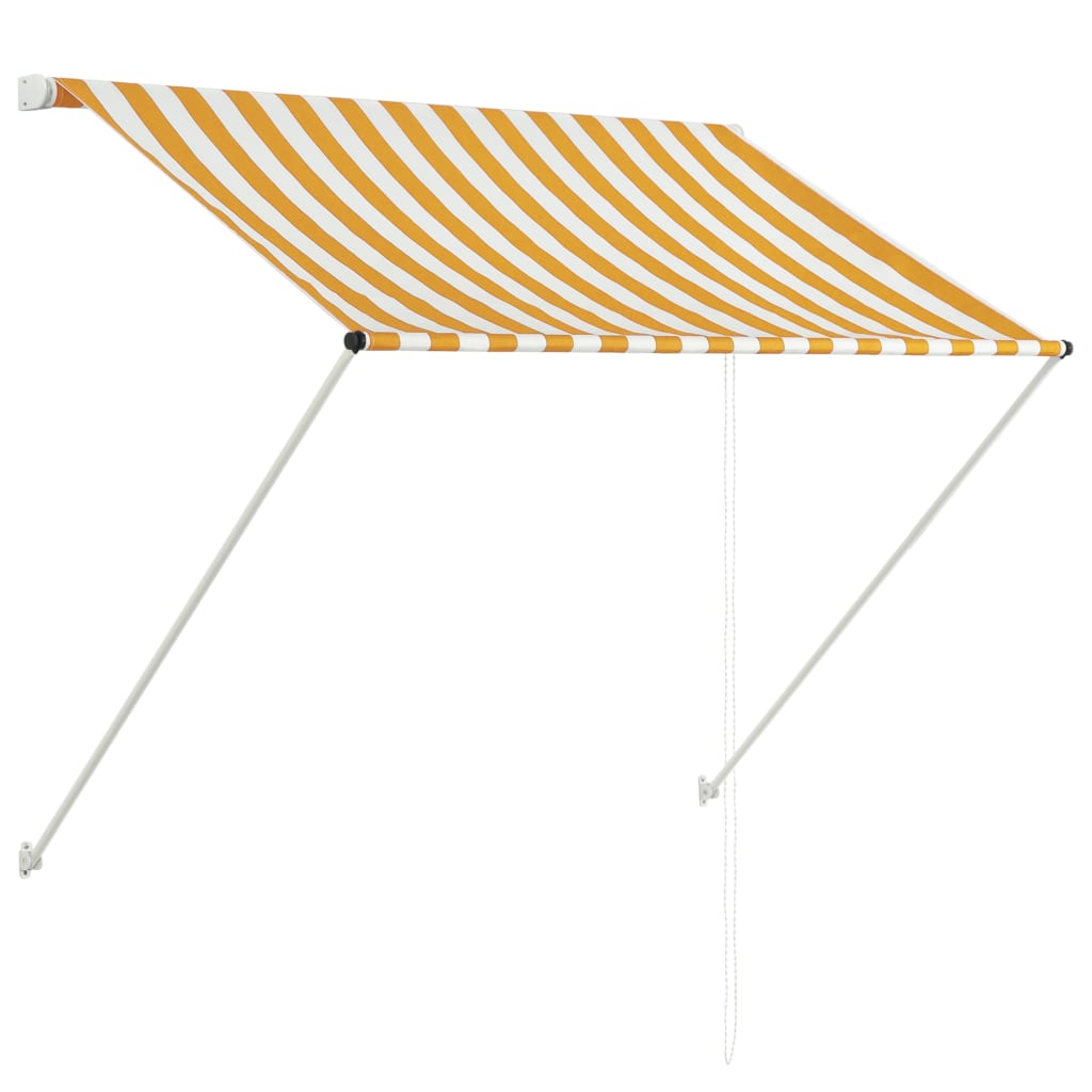 Copertina retractabila, galben si alb, 150 x 150 cm 143752
