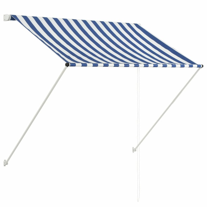 Copertina retractabila, albastru si alb, 100 x 150 cm 145889