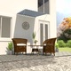 Copertina retractabila, albastru si alb, 100 x 150 cm 145889