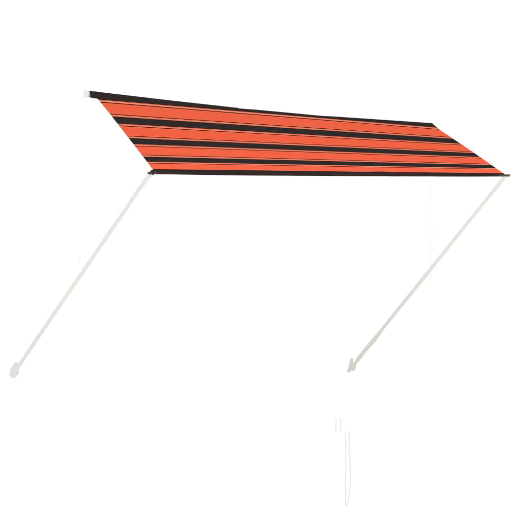 Copertina retractabila, portocaliu si maro, 300 x 150 cm 145897