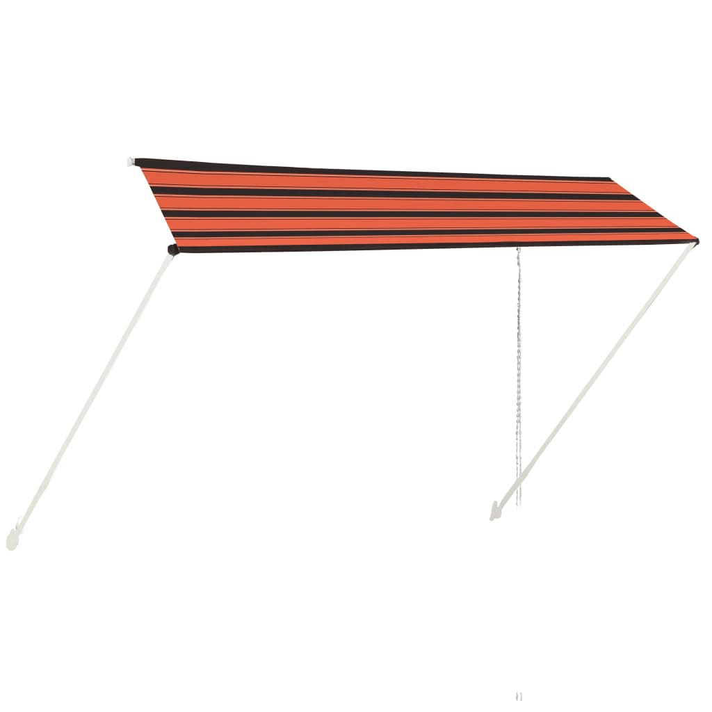 Copertina retractabila, portocaliu si maro, 350 x 150 cm 145898