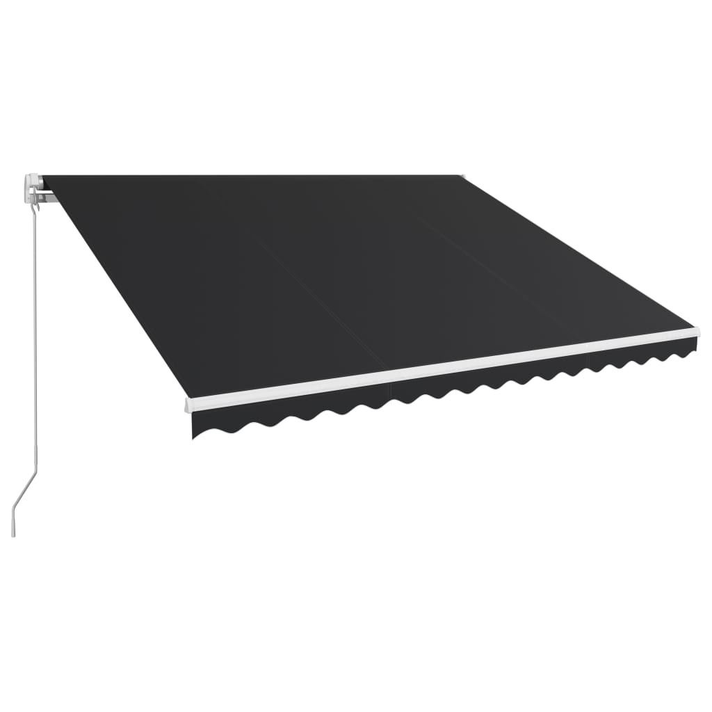 Copertina retractabila manual, antracit, 450 x 300 cm 3051218