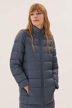 Marks & Spencer, Geaca cu umplutura de puf si aspect matlasat, Albastru lavanda, 2XS-XS Marks & Spencer, Geaca cu umplutura de puf si aspect matlasat, Albastru lavanda, 2XS-XS