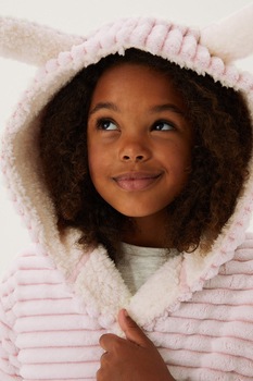 Marks & Spencer, Halat de baie cu model cu urechi, Roz Marks & Spencer, Halat de baie cu model cu urechi, Roz