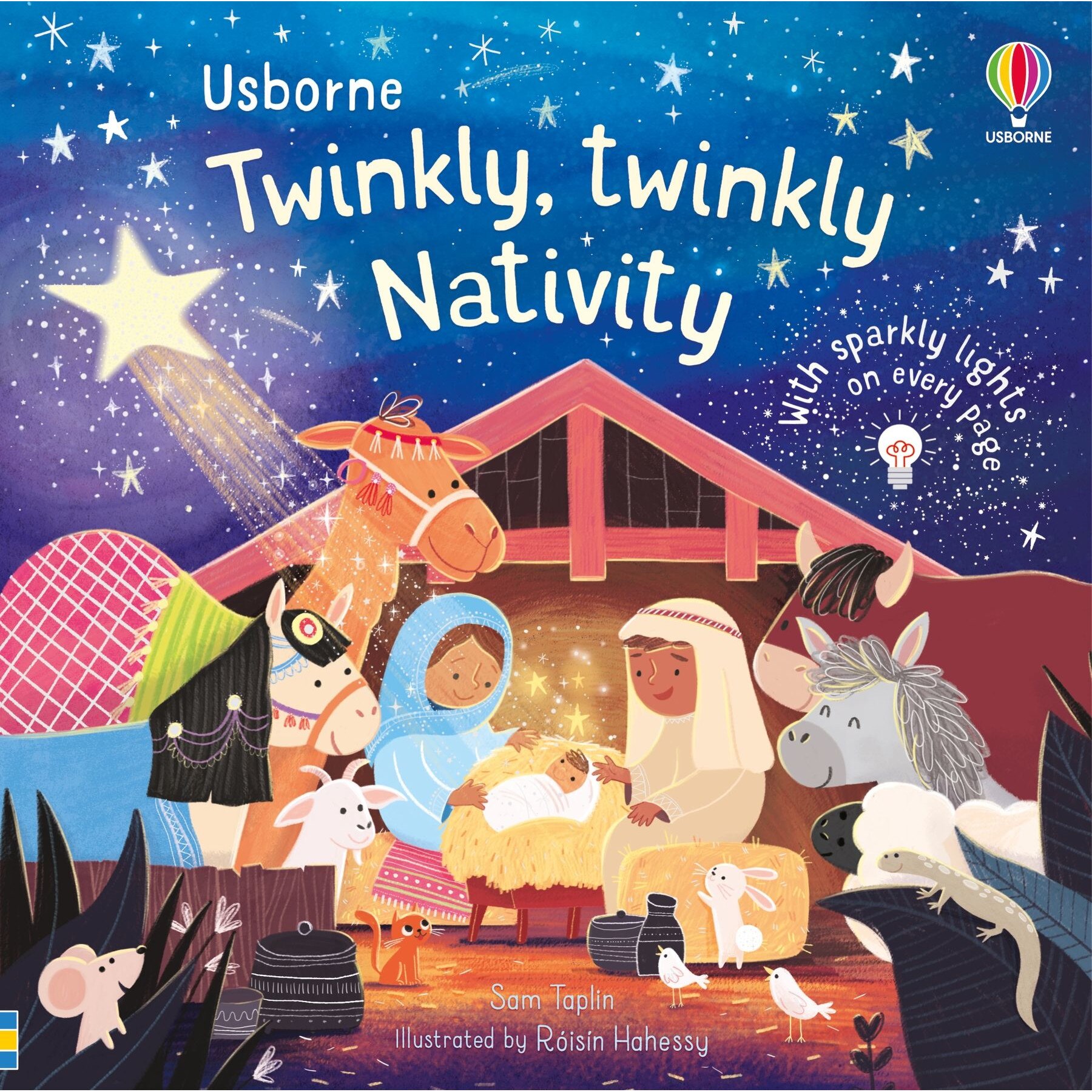 Carte cu luminite The Twinkly Twinkly Nativity Book, cartonata, Usborne