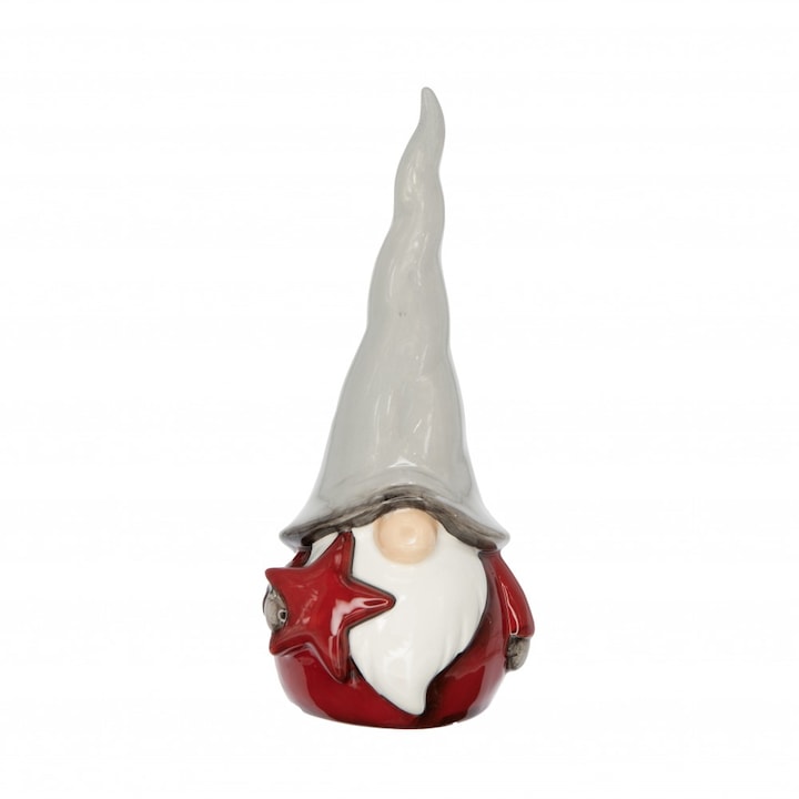Decoratiune Elf, Decoration & Design Kft., Ceramica, 10 x 9 x 23 cm, Multicolor