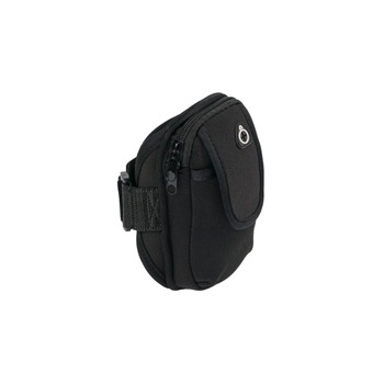 Husa cu fermoar, sport, cu orificiu pentru casti, 15 cm, impermeabila, Negru Husa cu fermoar, sport, cu orificiu pentru casti, 15 cm, impermeabila, Negru