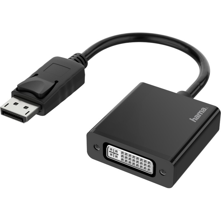 Adaptor Video Hama, Mufa DisplayPort - Mufa DVI, Ultra-HD 4K