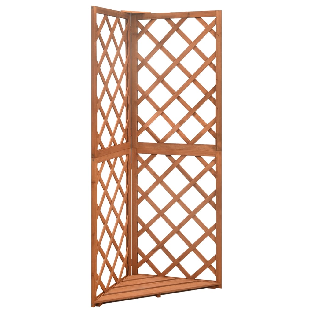 Spalier de colt, 50x50x145 cm, lemn masiv brad 316407
