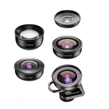 Set 5 lentile profesionale marca Apexel pentru iPhone, Samsung, Huawei, Oppo, Xiaomi Set 5 lentile profesionale marca Apexel pentru iPhone, Samsung, Huawei, Oppo, Xiaomi