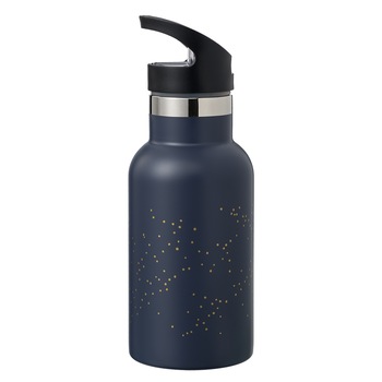 Sticla esentiala - termos pentru copii, New Nordic, 350 ml, Fresk, model Dots Indigo Sticla esentiala - termos pentru copii, New Nordic, 350 ml, Fresk, model Dots Indigo