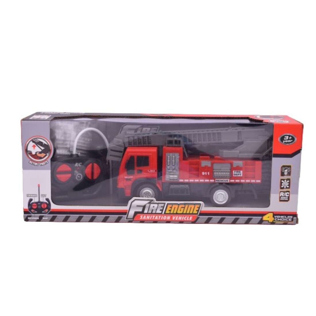 Masina pompieri cu scara R/C Rosu