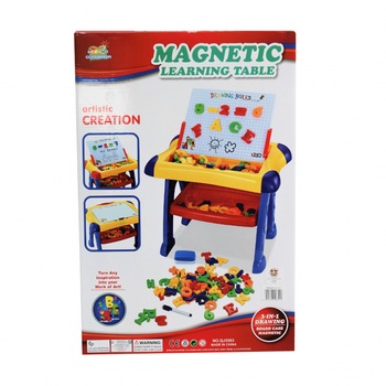 Tabla magnetica educativa copii 3in1, cu cifre si alfabet Tabla magnetica educativa copii 3in1, cu cifre si alfabet