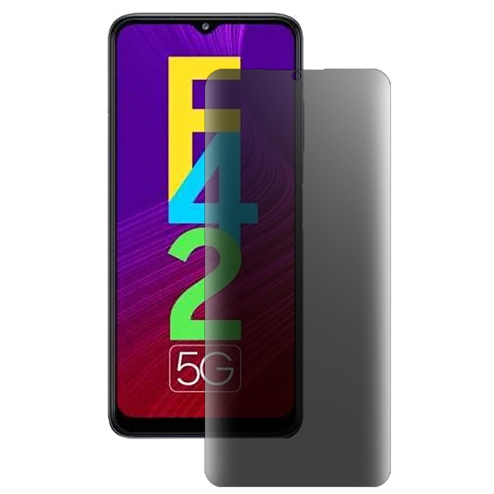 SILKASE matt adatvédő fólia Samsung Galaxy F42 5G-hez, képernyővédő, szilikon