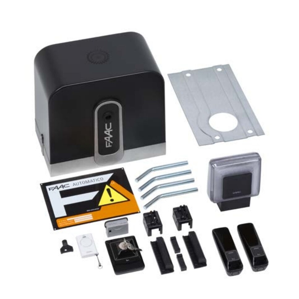 Kit automatizare pentru porti culisante pana la 400Kg , FAAC RAPID KIT 24v