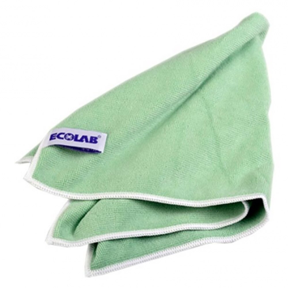 Laveta microfibra, ECOLAB, de culoare Verde, dimensiuni 40x40 cm