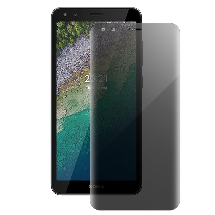 SILKASE privacy фолио за Nokia C01 Plus, защита на екрана, силикон