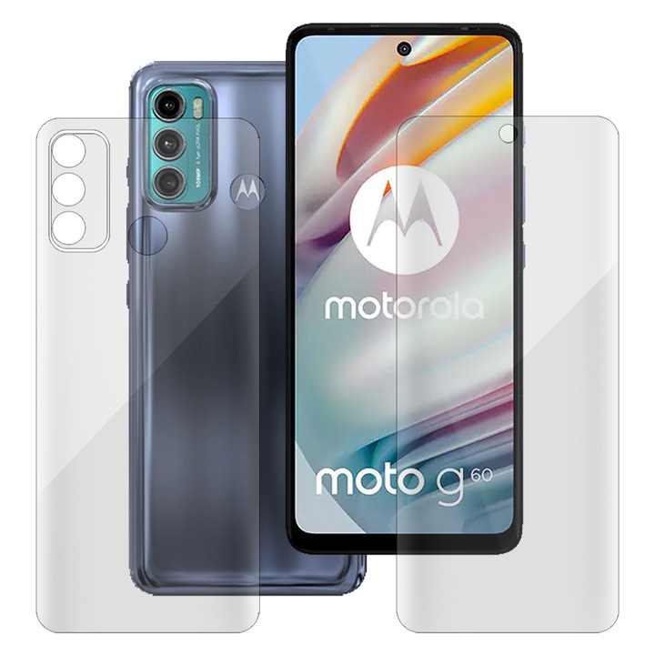 Комплект 2 протектора SILKASE за Motorola Moto G60, защита на телефона, възобновяем силикон