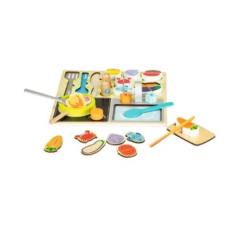 Set din lemn pentru gatit, legume si fructe de mare, Isp, 30x30 cm Set din lemn pentru gatit, legume si fructe de mare, Isp, 30x30 cm
