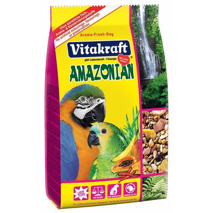 Meniu pentru Papagali Vitakraft Amazonian, 750g
