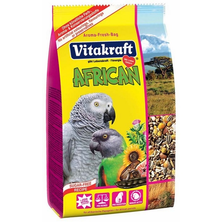 Hrana pentru papagali africani Vitakraft Meniu African, 750g