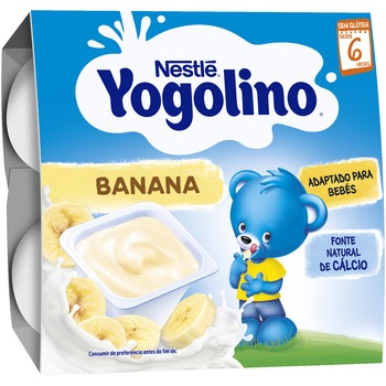 Iaurt Nestle Iogolino cu banane, 4x100g, de la 6 luni Iaurt Nestle Iogolino cu banane, 4x100g, de la 6 luni