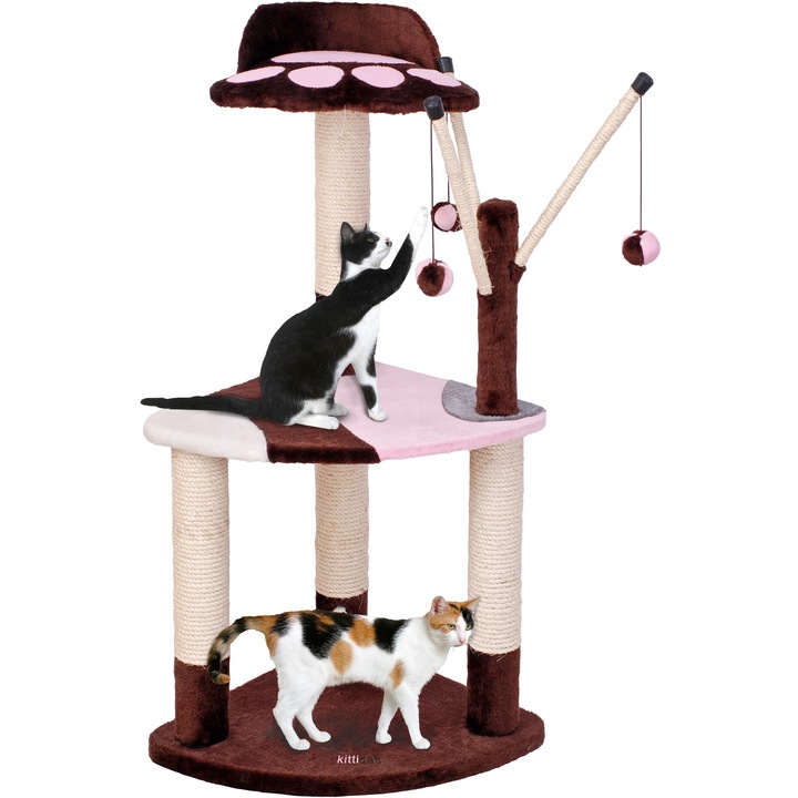 Ansamblu Pet Expert Kittidas, 96 cm, Maro/Roz
