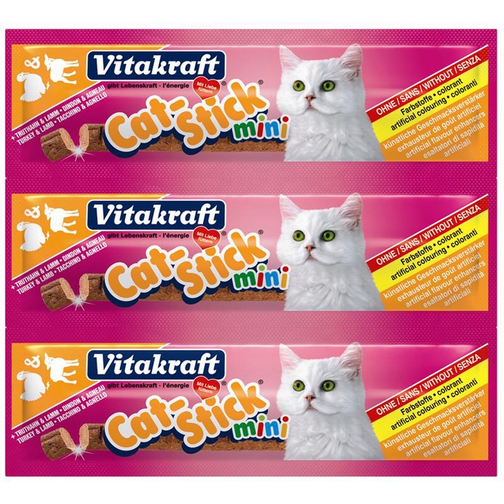 Пуешко/агнешко барче, Vitakraft Mini, за котки, 3 бр