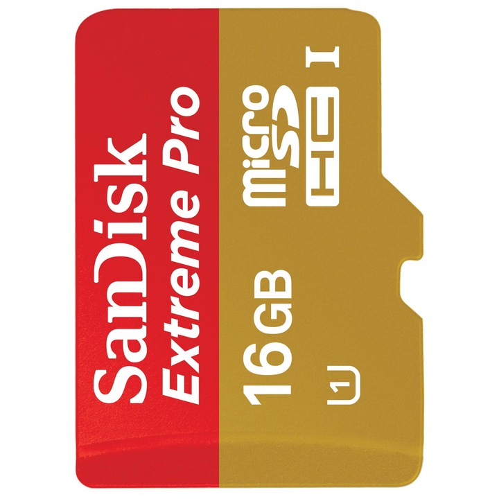Card de memorie SanDisk MicroSDHC Extreme Pro, 16GB, Class 10