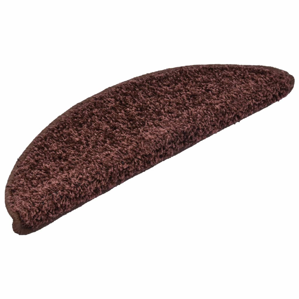 Set covorase de scari, 15 buc, maro, 56 x 20 cm 133895