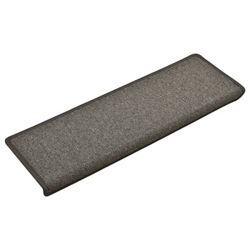 Set covorase de trepte de scara, 15 buc, gri inchis, 65 x 25 cm 134568 Set covorase de trepte de scara, 15 buc, gri inchis, 65 x 25 cm 134568