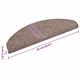 Set covorase scari autoadezive vidaXL, 10 buc., crem, 65x21x4 cm, punch 149699