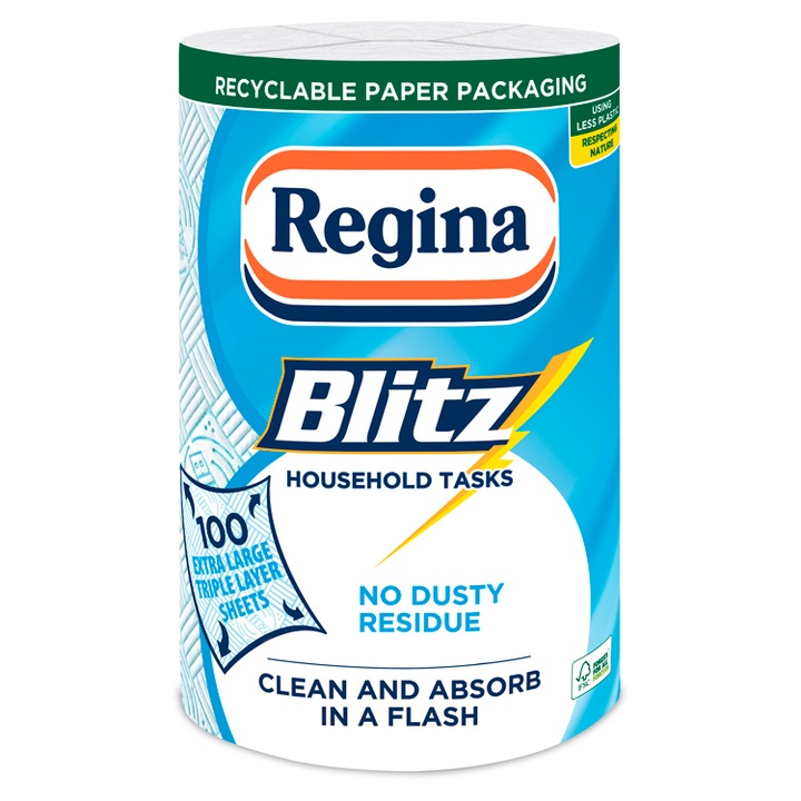Regina Blitz papírtörlő, 3 rétegű, 1 tekercses