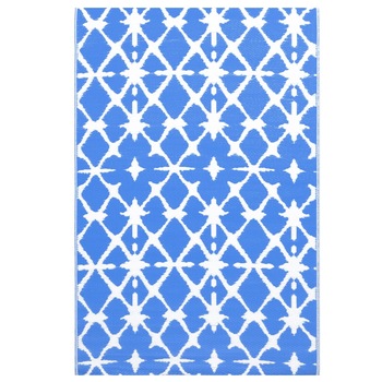 Covor de exterior, albastru/alb, 120x180 cm, PP 310445 Covor de exterior, albastru/alb, 120x180 cm, PP 310445