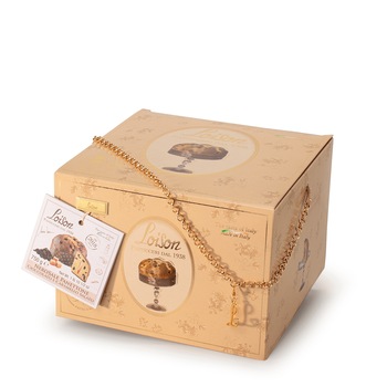 Panettone Loison cu ciocolata si caramel sarat tip gentuta 750 g Panettone Loison cu ciocolata si caramel sarat tip gentuta 750 g